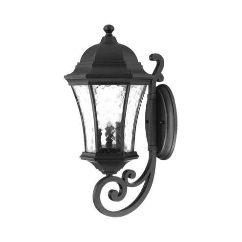 Waverly 3 Light 20 inch Matte Black Exterior Wall Mount