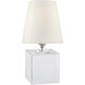 Thomas O'Brien Terri 12.5 inch 60.00 watt Crystal Accent Lamp Portable Light in Linen