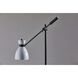 Sadie 56.5 inch 60 watt Black and White Floor Lamp Portable Light