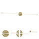 Rusnak 1 Light 48 inch Satin Brass Vanity Light Wall Light
