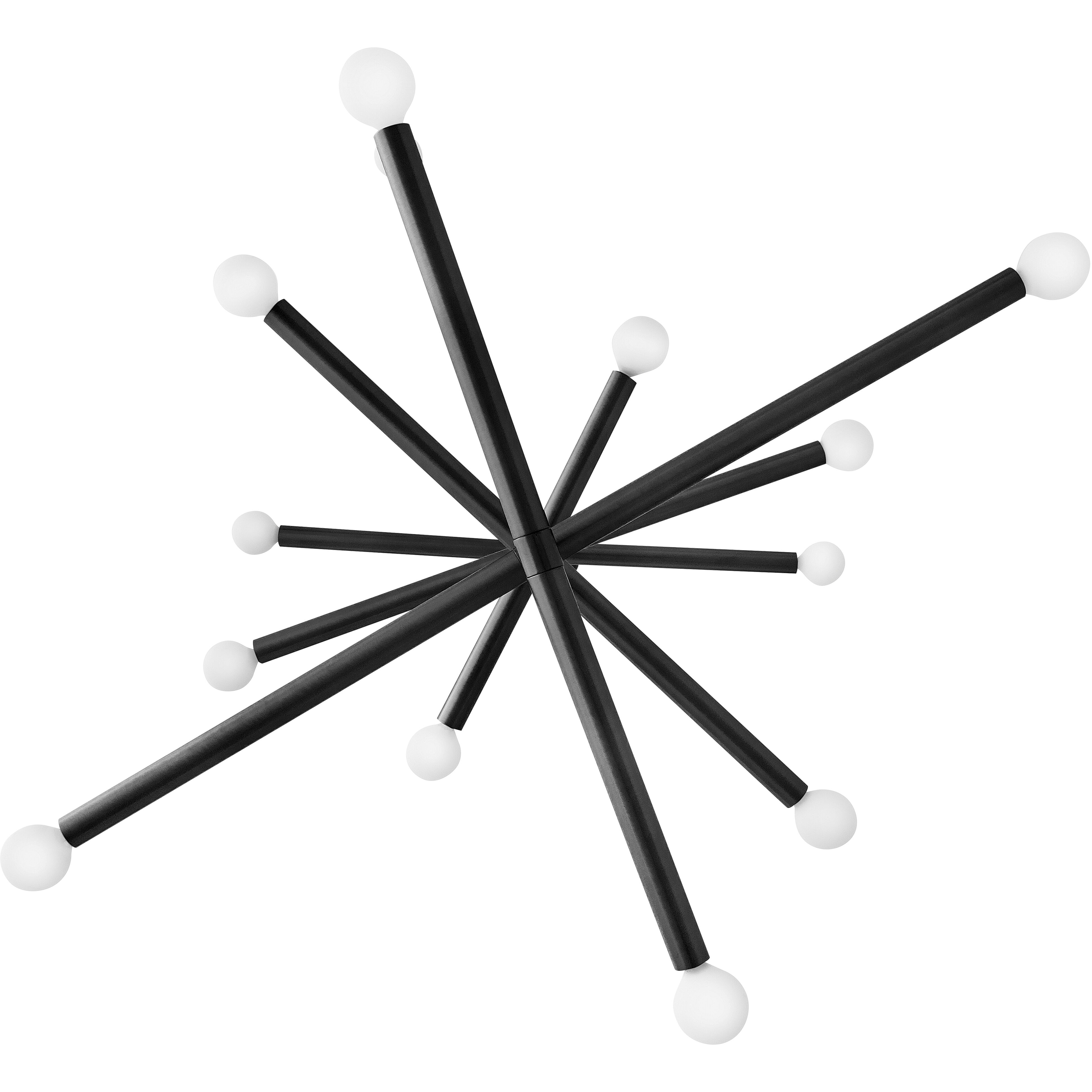 Millie 14 Light 31.5 inch Black Chandelier Ceiling Light