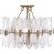 Aurora 4 Light 17.41 inch Havana Gold Semi Flush Mount Ceiling Light