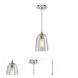 Grand Central 1 Light 6 inch Oil Rubbed Bronze Pendant Ceiling Light in Clear Mouth Blown