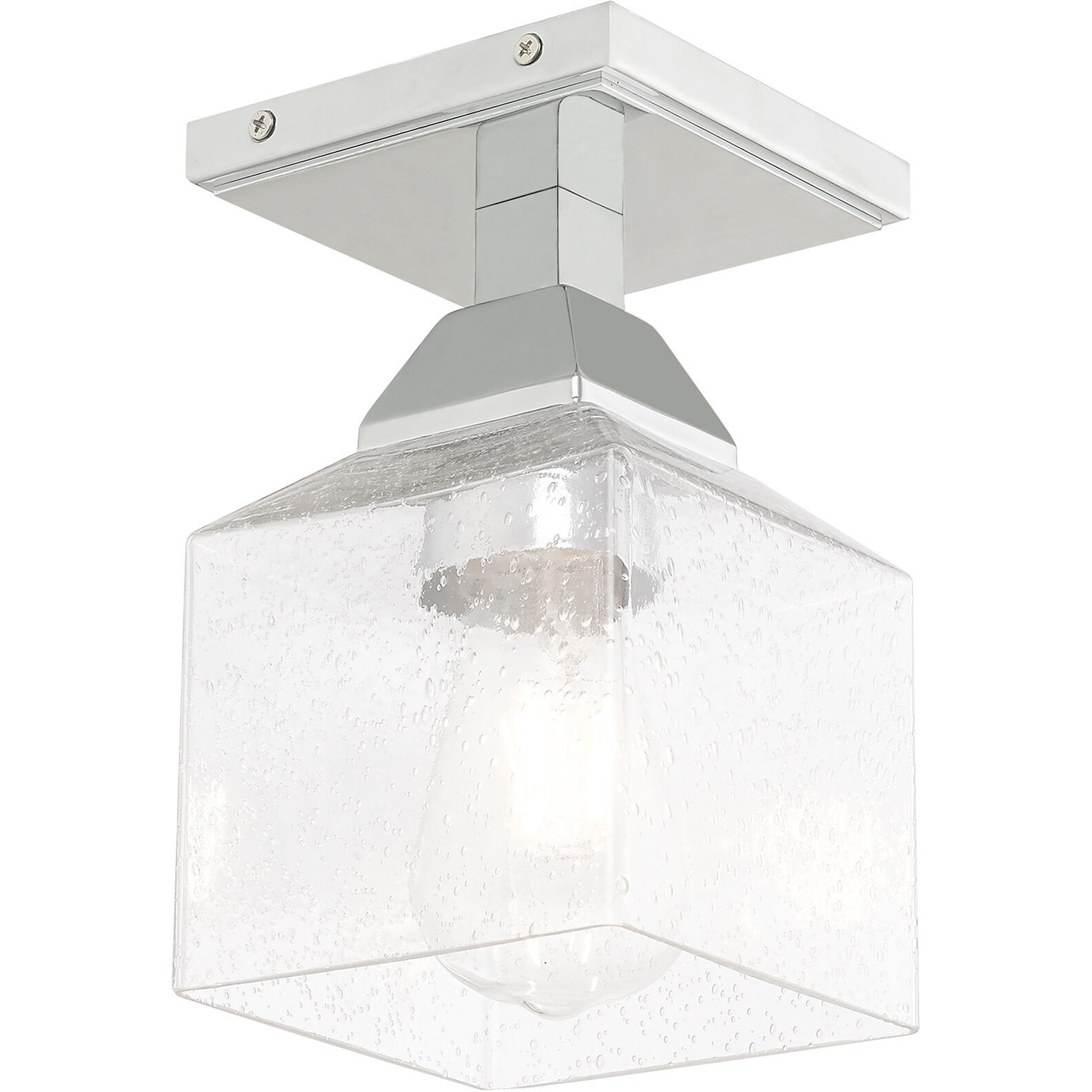 Aragon 1 Light 5 inch Polished Chrome Semi-Flush Mount Ceiling Light