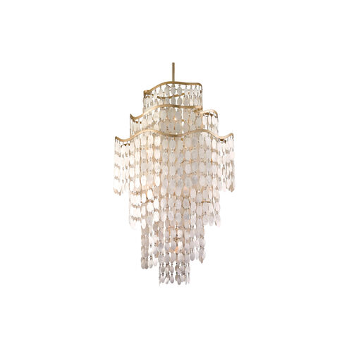 Dolce 19 Light 36 inch Champagne Leaf Pendant Ceiling Light in 18, 57.50