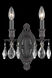 Rosalia 2 Light 9 inch Dark Bronze Wall Sconce Wall Light in Royal Cut
