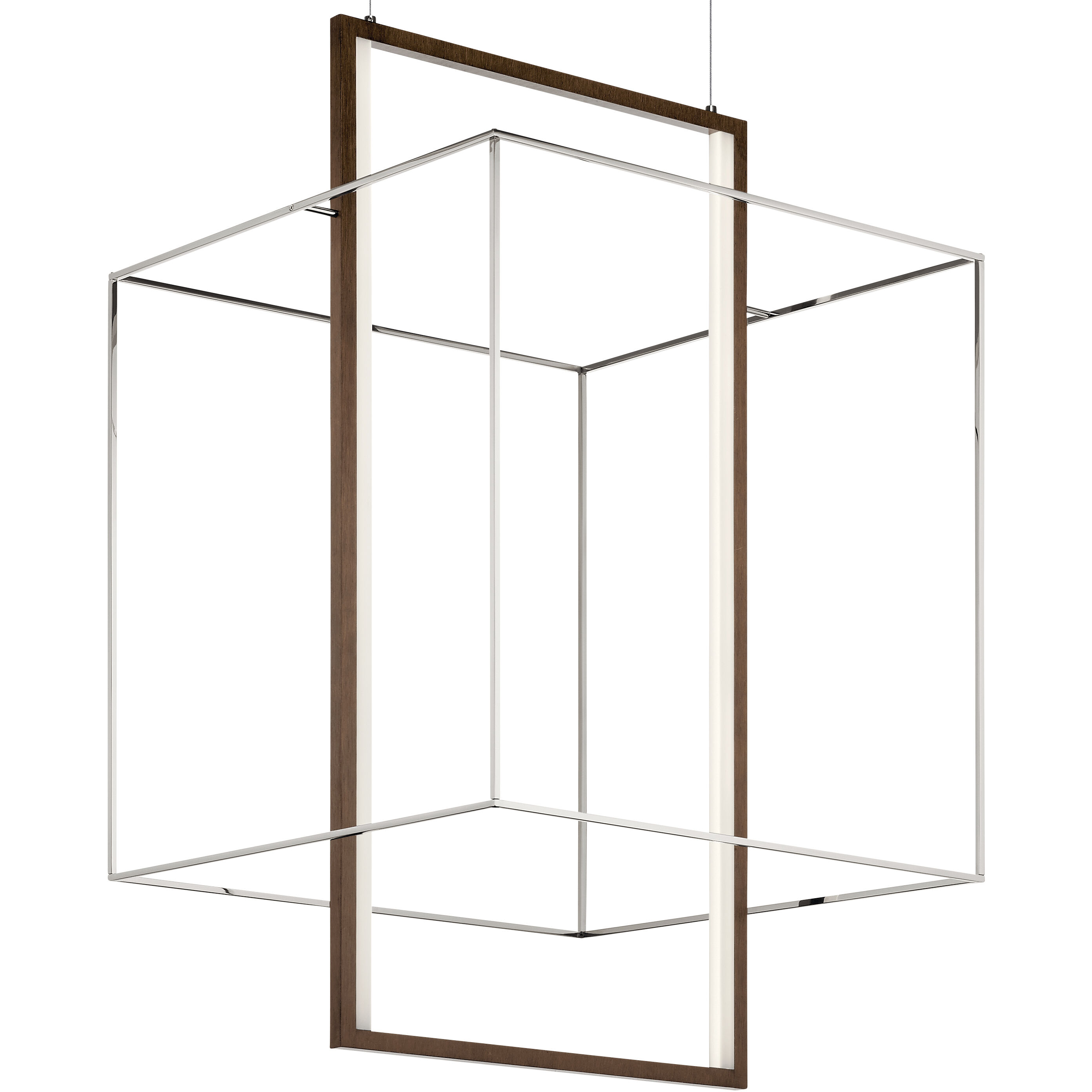 Viho LED 26 inch Polished Nickel Foyer Ceiling Light