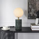 Amabel 13 inch 15 watt Green Marble Table Lamp Portable Light