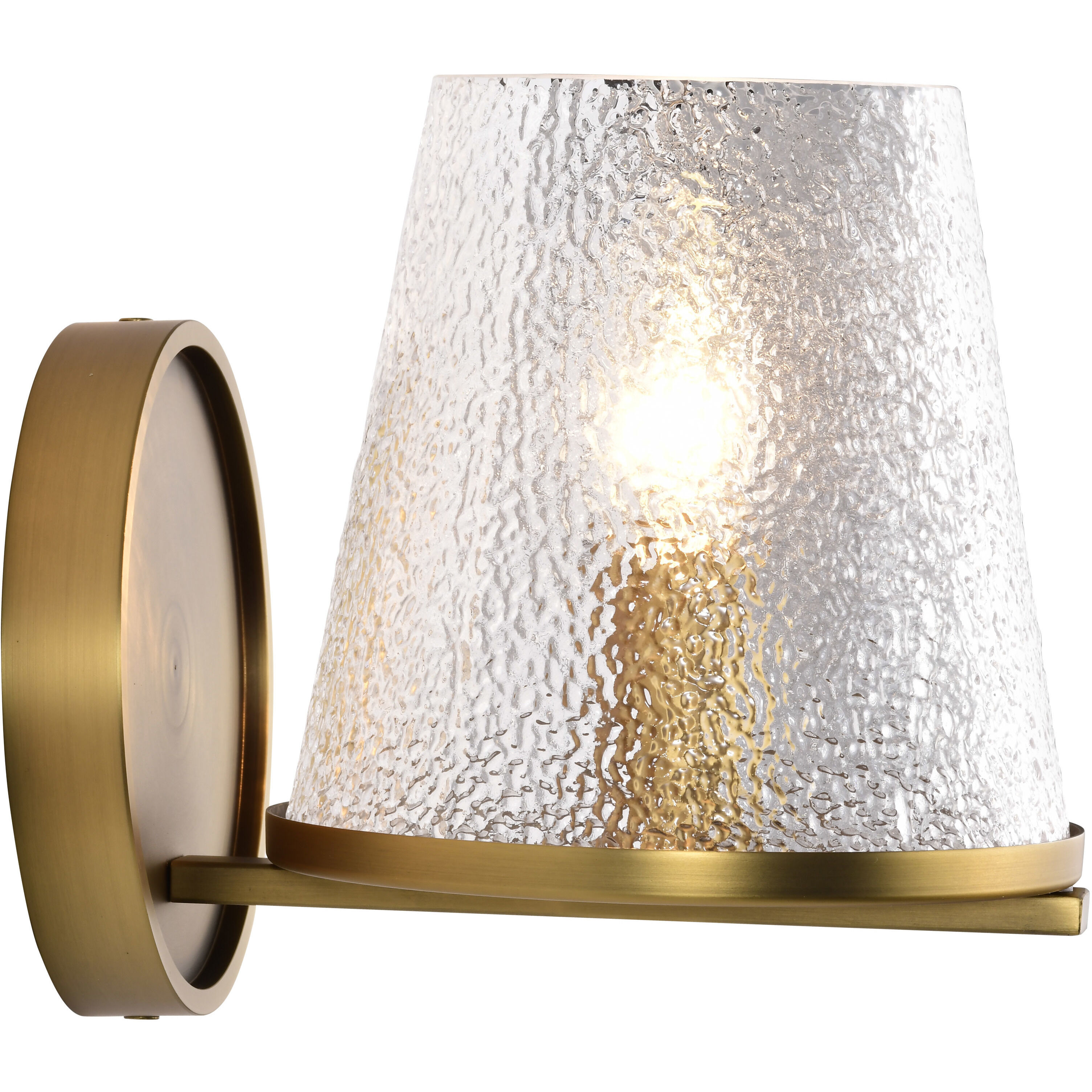 Valentine 6 inch Vintage Brass Vanity Wall Light