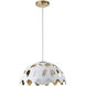 Pebbles 1 Light 15 inch White Pendant Ceiling Light