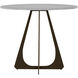 Drayton Brushed Copper and Volakas Marble Bistro Table