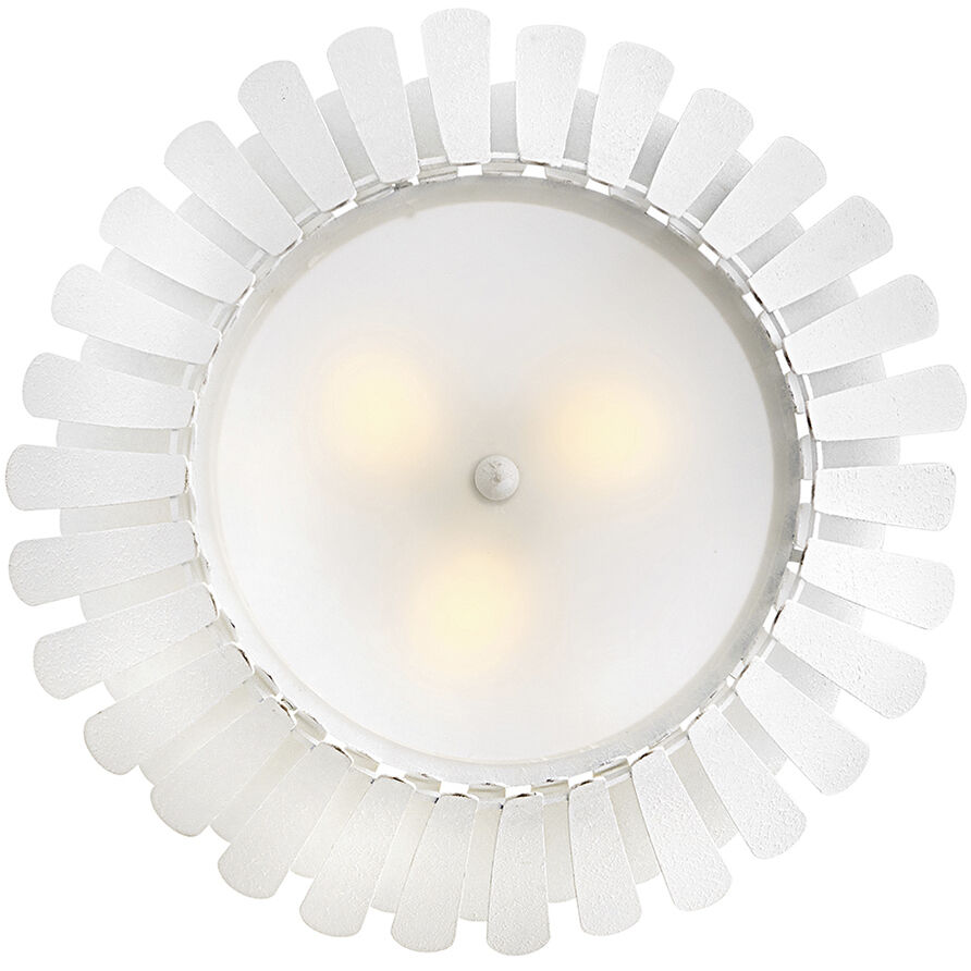 Reina 3 Light 25.5 inch Textured Plaster Chandelier Ceiling Light