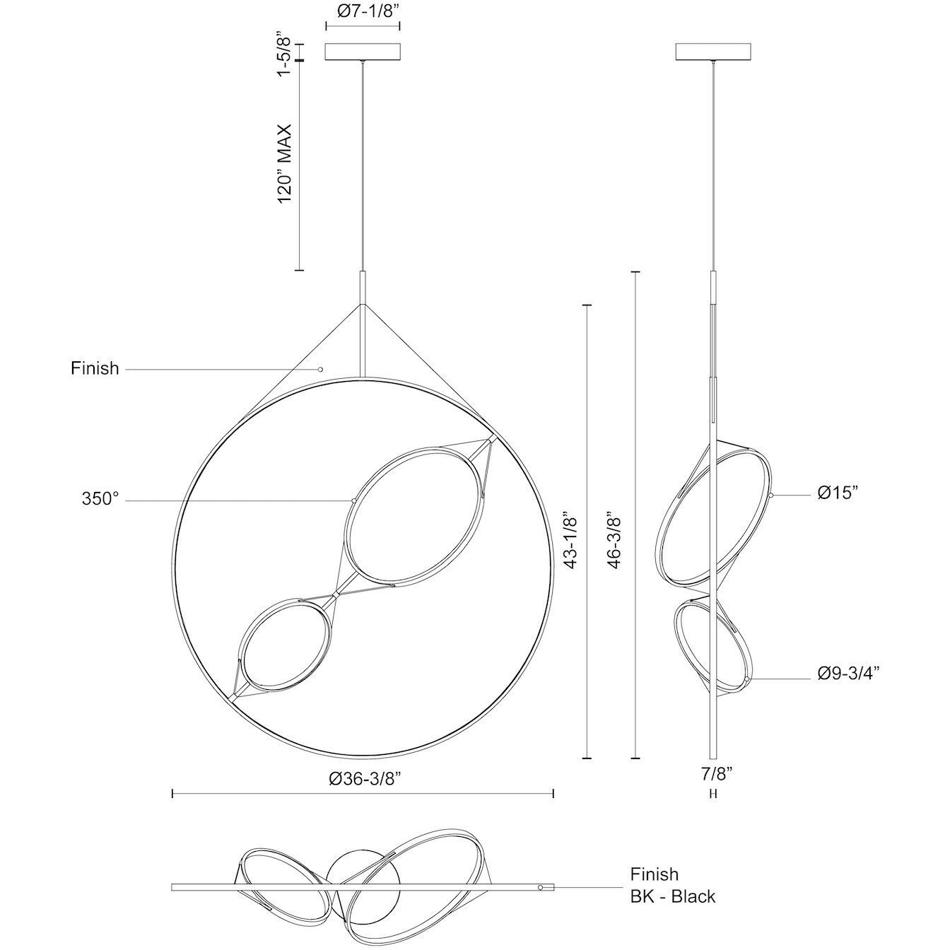 Serif Pendant Ceiling Light