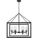 Smyth 26.63 inch 60.00 watt Matte Black Chandelier Ceiling Light in Clear Glass