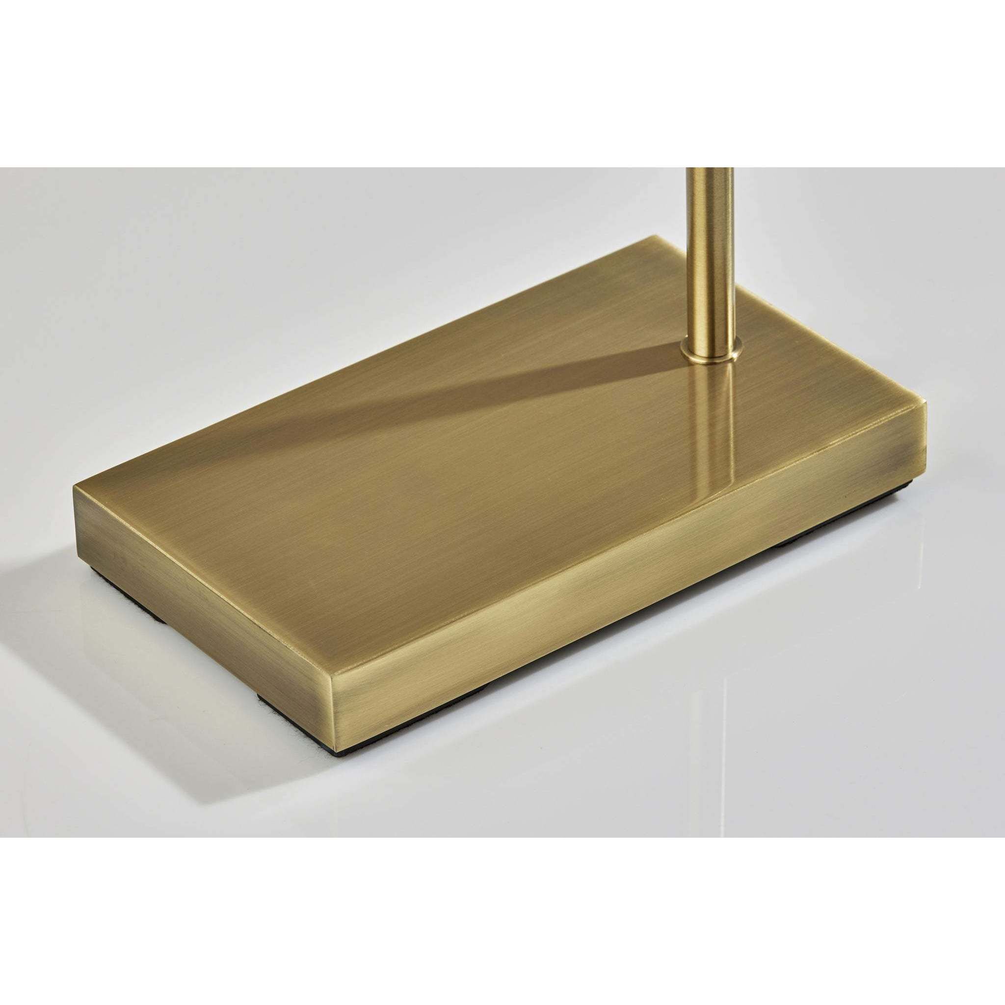 Brinkley 65 inch 100.00 watt Antique Brass Floor Lamp Portable Light