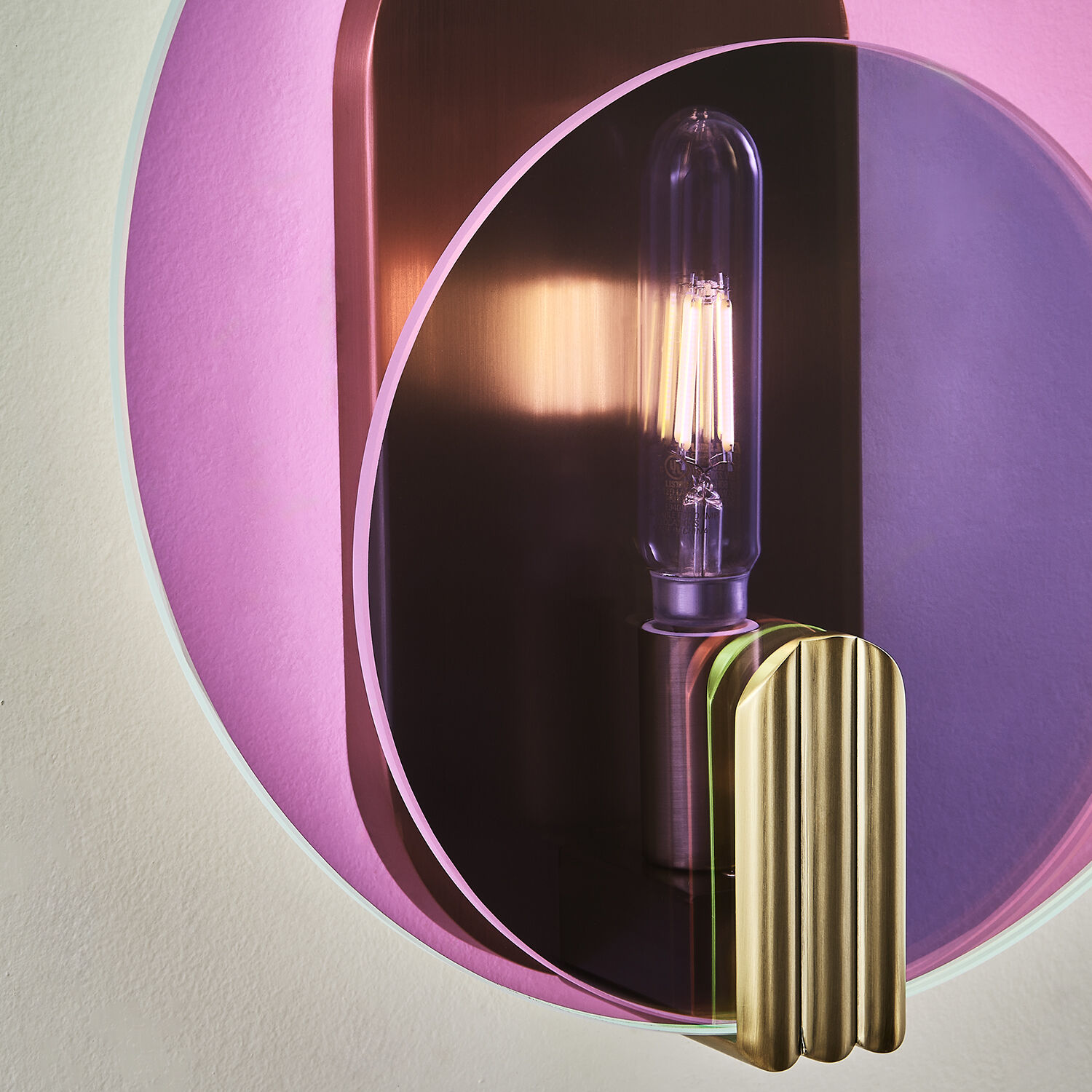 Optics 1 Light 11 inch Winter Brass ADA Wall Sconce Wall Light