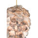 Cruselle 1 Light 15 inch Contemporary Gold Leaf/Painted Gold/Natural Shell Pendant Ceiling Light