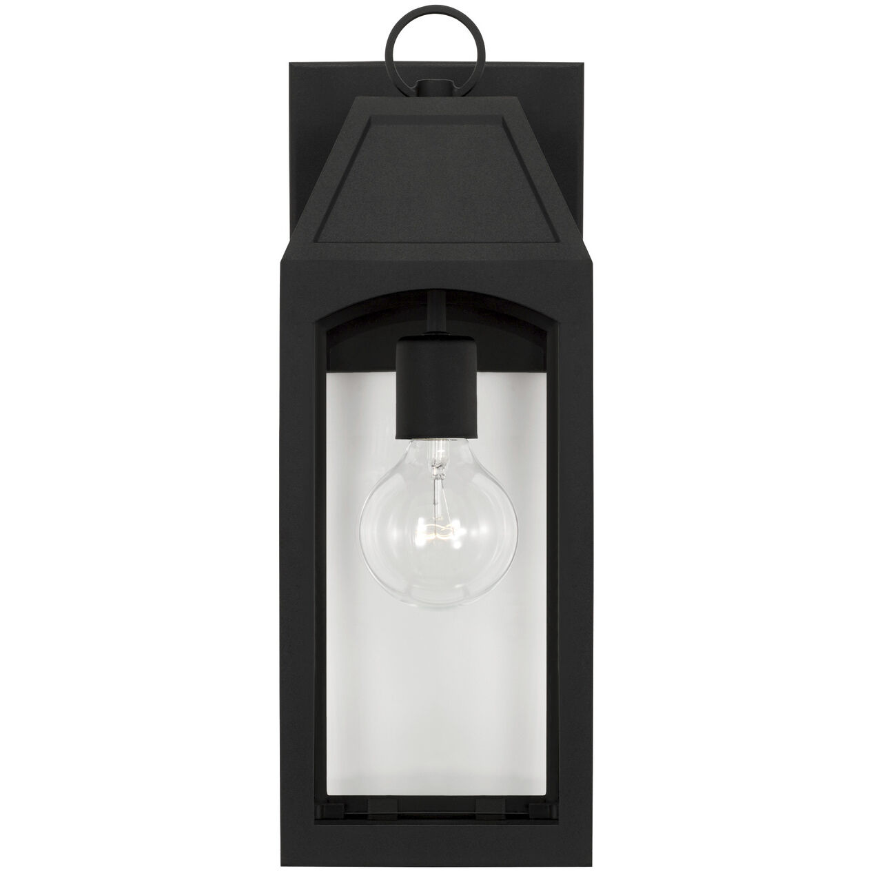 Burton 1 Light 17 inch Black Outdoor Wall Lantern