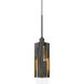 Reggio 1 Light 6 inch Wood and Black Chandelier Ceiling Light
