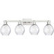 Arcadia Waverly 4 Light 33 inch Brushed Satin Nickel Bath Vanity Light Wall Light