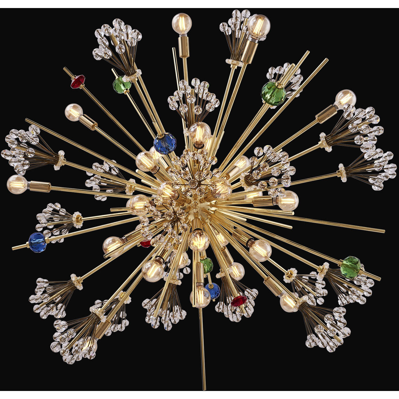 Constellation 30 Light 34 inch 18K Gold Pendant Ceiling Light