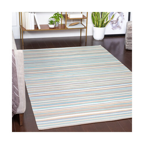 Maritime 120 X 96 inch Camel/Denim/Aqua/Cream/Khaki Outdoor Rug, Rectangle