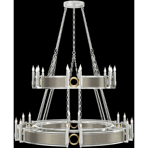 Mirage 24 Light 50 inch Silver Chandelier Ceiling Light