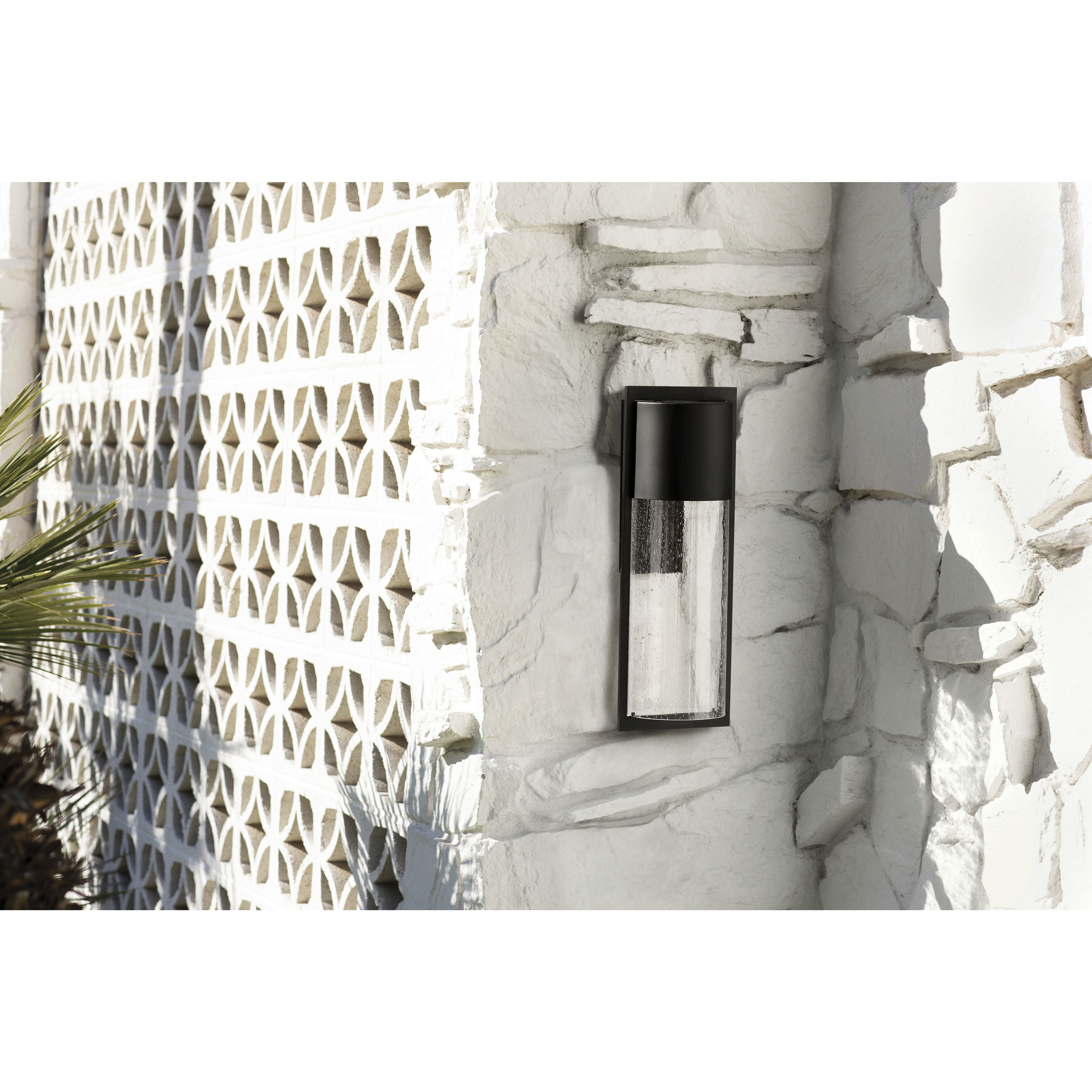 Shelter LED 23 inch Black Outdoor Wall Mount Lantern, Large