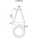 Arenal LED 18 inch White Drum Shade Pendant Ceiling Light