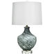 Mistral 30.25 inch 100 watt Smoke Green and White and Clear Table Lamp Portable Light