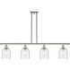 Ballston Bella 4 Light 48 inch Polished Nickel Stem Hung Island Light Ceiling Light