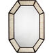 Colony 38 X 26 inch Off White Bone and Dark Brown Wood Mirror