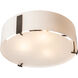 Impressions 3 Light 18.4 inch Dark Smoke Semi-Flush Ceiling Light, Large