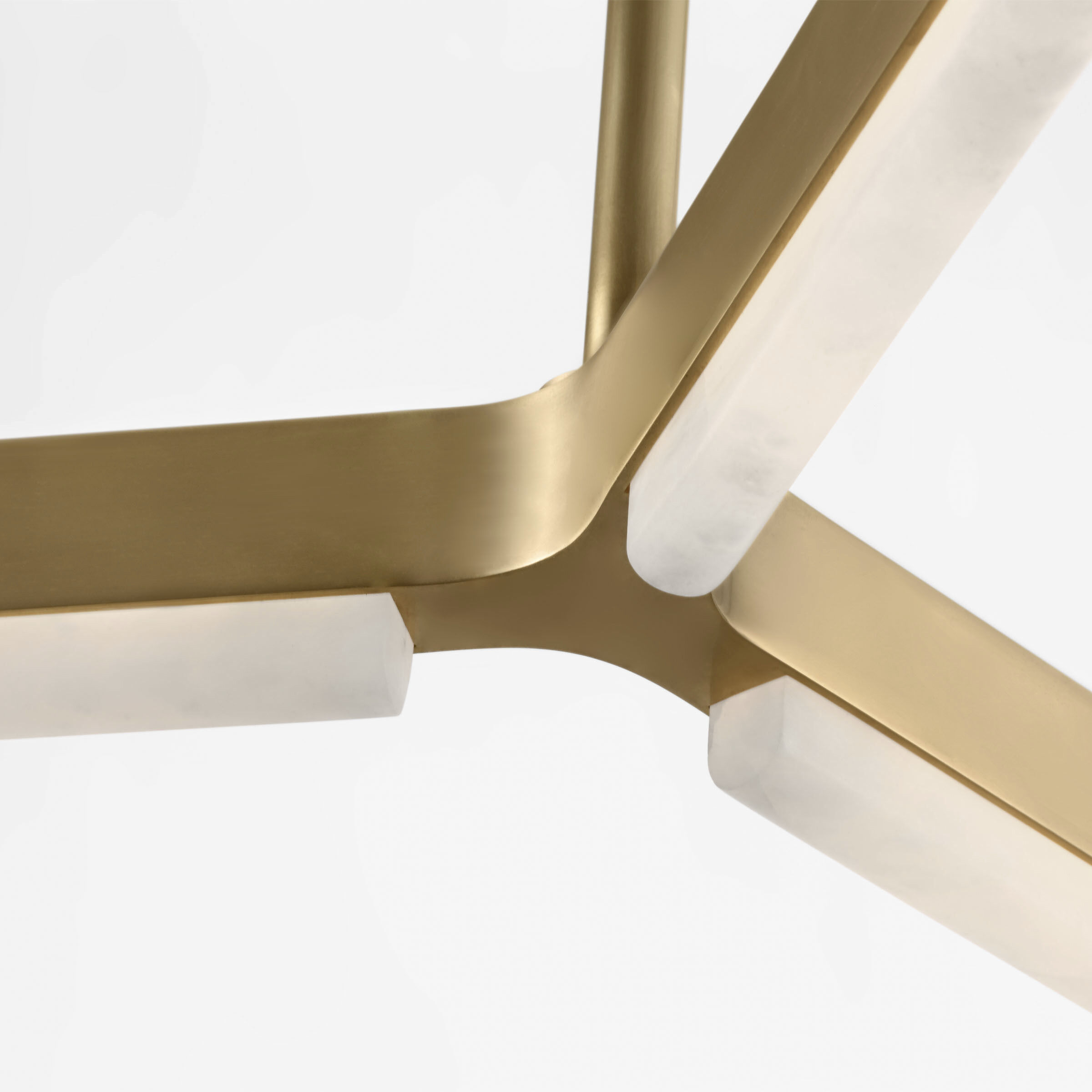 Kelly by Kelly Wearstler Linea LED 56 inch Hand Rubbed Antique Brass Two Tier Chandelier Ceiling Light