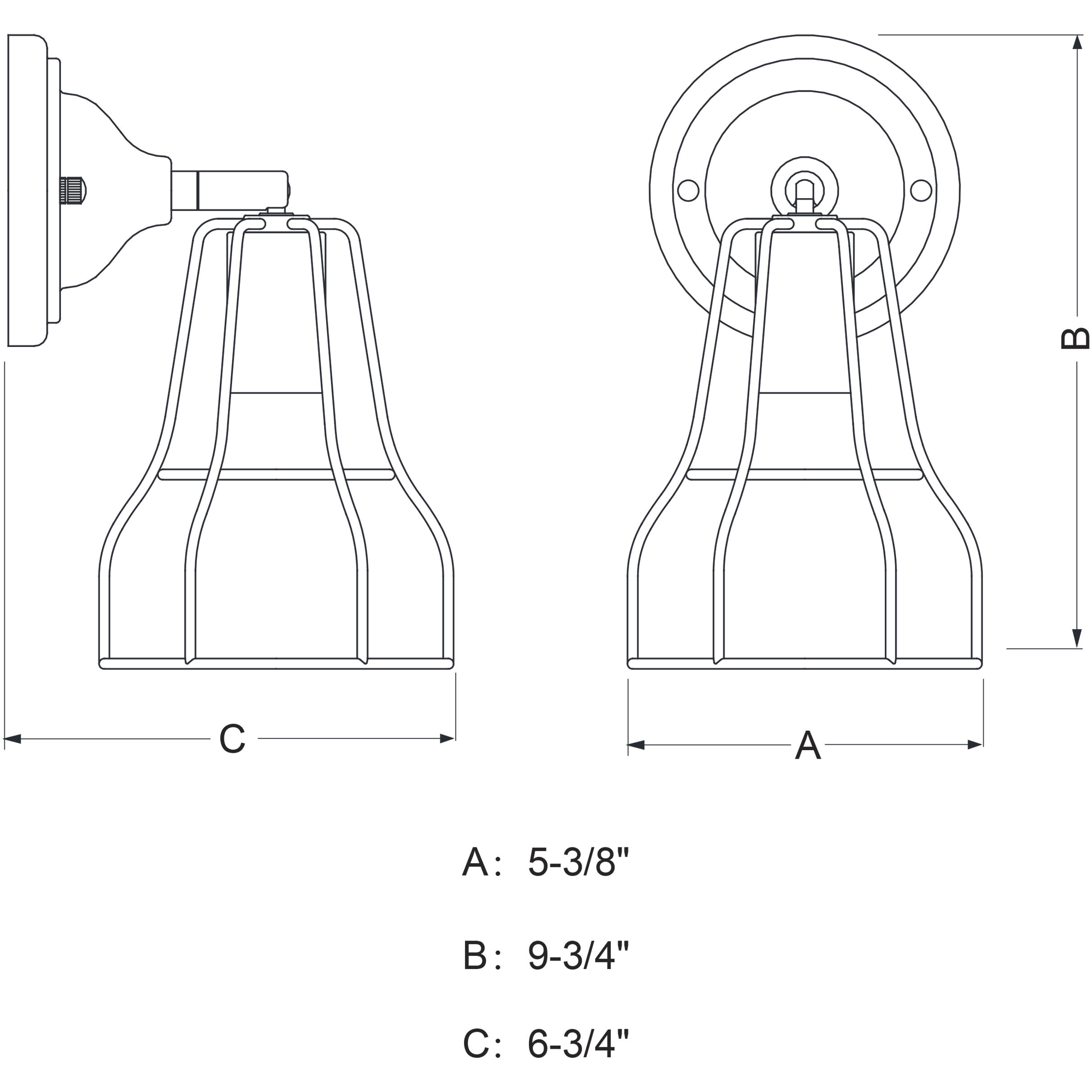 Clybourn LED 6.75 inch Oil Rubbed Bronze Bathroom Light Wall Light