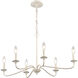 Quinn 6 Light 30 inch Antique White Chandelier Ceiling Light