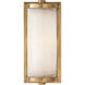 Thomas O'Brien Dresser 1 Light 5 inch Hand-Rubbed Antique Brass Bath Light Wall Light