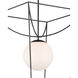 Rochefort 1 Light 21 inch Black/White Indoor/Outdoor Lantern Pendant Ceiling Light, Large