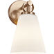 Fusion Collection - Bolzano Family 1 Light 6 inch Brushed Brass Wall Sconce Wall Light, EVOLV