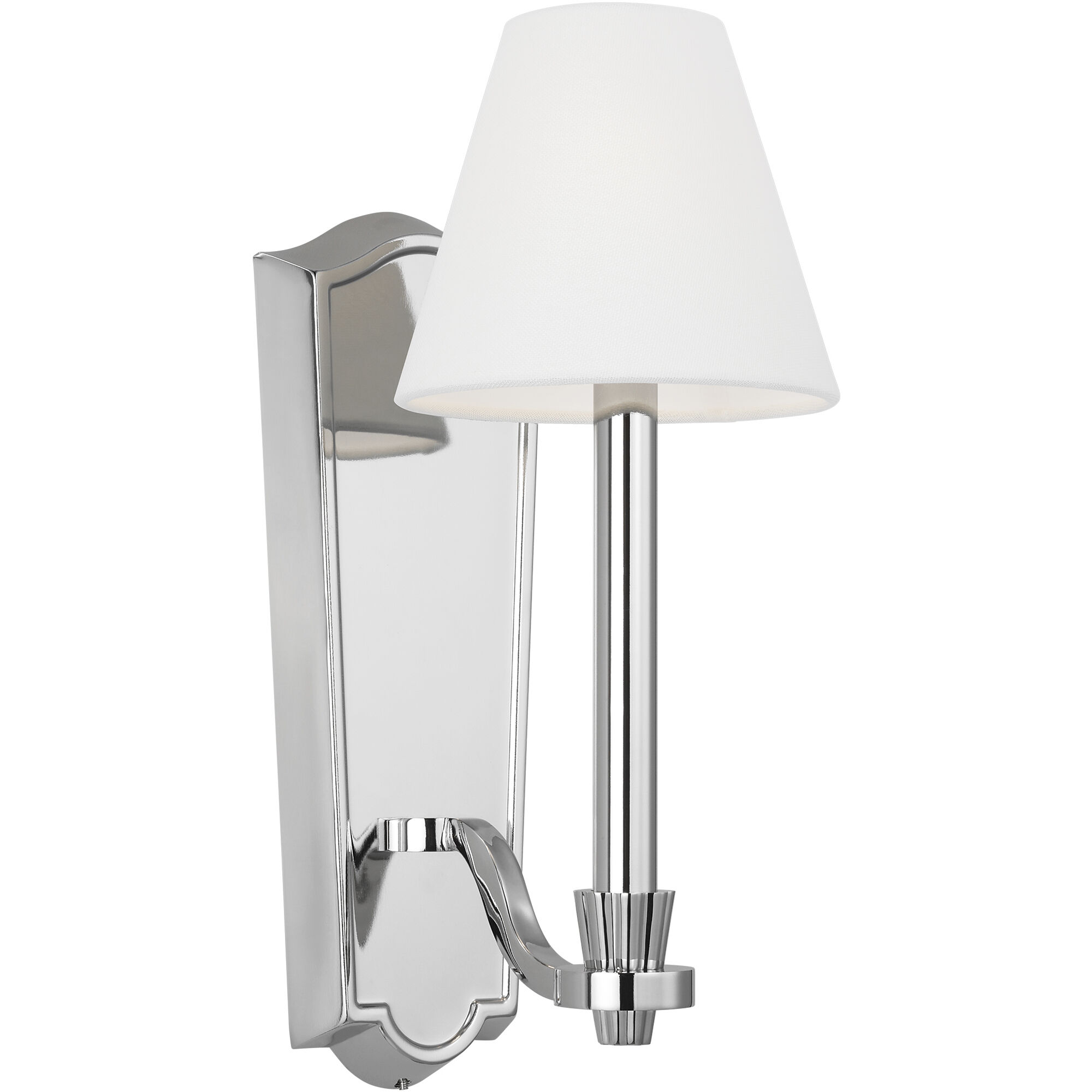 AH by Alexa Hampton Paisley 1 Light 3 inch Polished Nickel Tall Sconce Wall Light