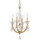 Verona 4 Light 16.8 inch Heirloom Gold Chandelier Ceiling Light, Schonbek Signature