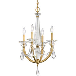 Verona 4 Light 16.8 inch Heirloom Gold Chandelier Ceiling Light, Schonbek Signature
