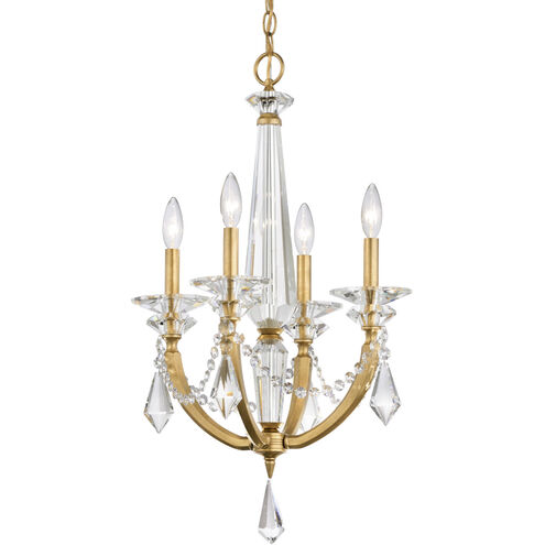 Verona 4 Light 16.8 inch Heirloom Gold Chandelier Ceiling Light, Schonbek Signature