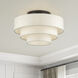 Manorwood 4 Light 21 inch English Bronze Semi Flush Mount Ceiling Light, Extra Large