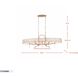 Drama Club 8 Light 48 inch Brass Kisser Linear Pendant Ceiling Light