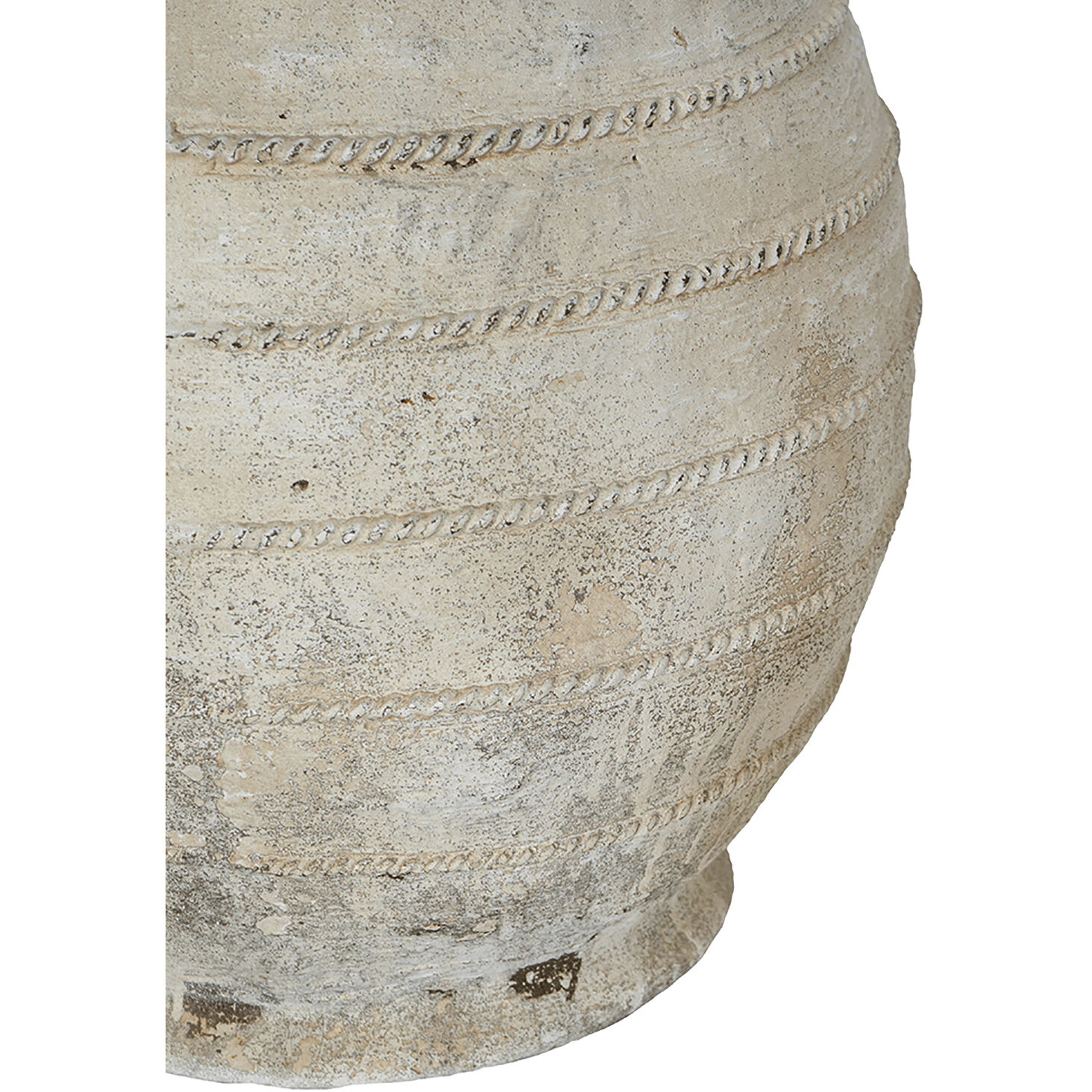 Anita Weathered White Flower Pot