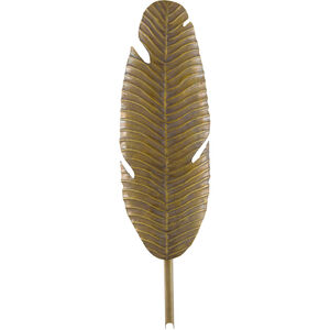 Tropical Leaf 1 Light 8 inch Vintage Brass Wall Sconce Wall Light