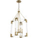 Prima Vista 4 Light 19.25 inch Aged Antique Brass Pendant Ceiling Light