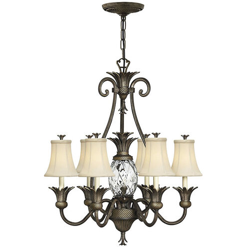 Plantation LED 28 inch Pearl Bronze Indoor Chandelier Ceiling Light