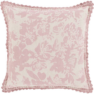 Evelyn 18 inch Light Gray, Rose Pillow Kit